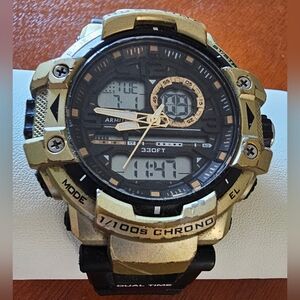 Armitron pro sport Dual Time Men's watch Works